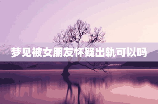 梦见被女朋友怀疑出轨可以吗